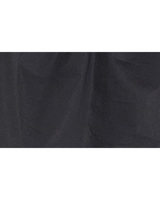 English Factory Black Embroidered Ruffle Balloon Sleeve Cotton Top