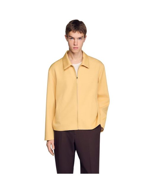 Sandro Metallic Zip-Up Jacket for men