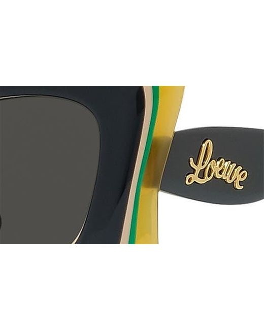Loewe Black X Paula's Ibiza 50mm Butterfly Sunglasses