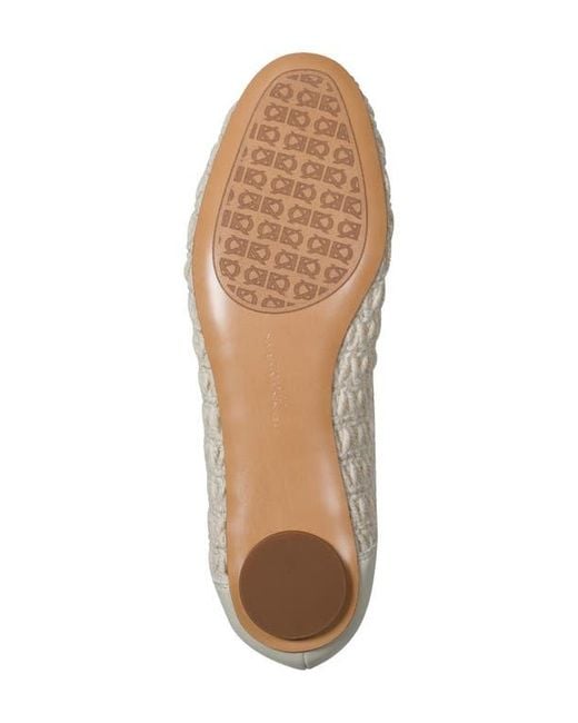 Donna Karan White Avery Ballet Flat