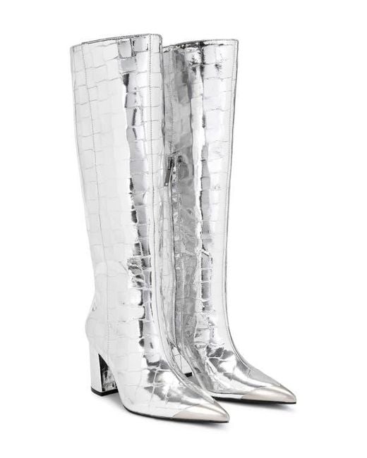 Kurt Geiger Gray Regent Knee High Boot