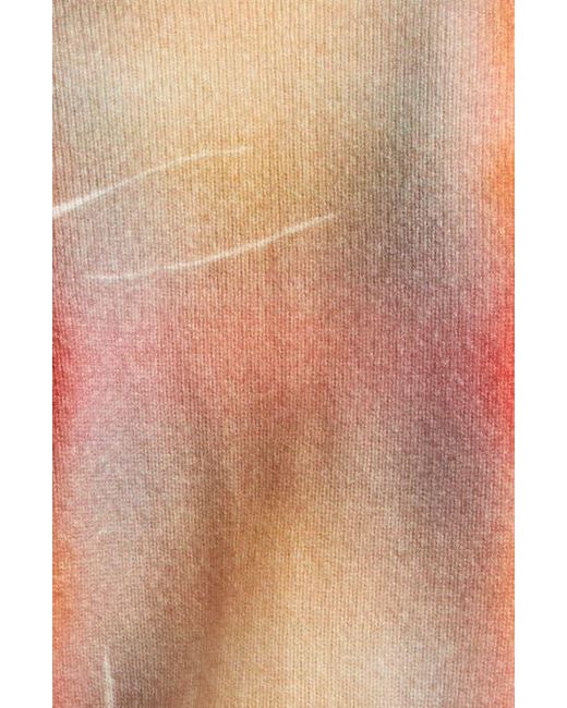 DIESEL Pink M-Chloty Distorted Check Wool Cardigan