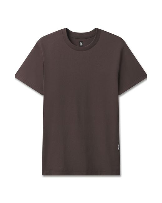 ASRV Brown Supima Essential Tee for men