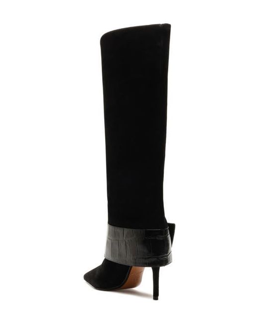 SCHUTZ SHOES Black Beatrix Pointed Toe Boot