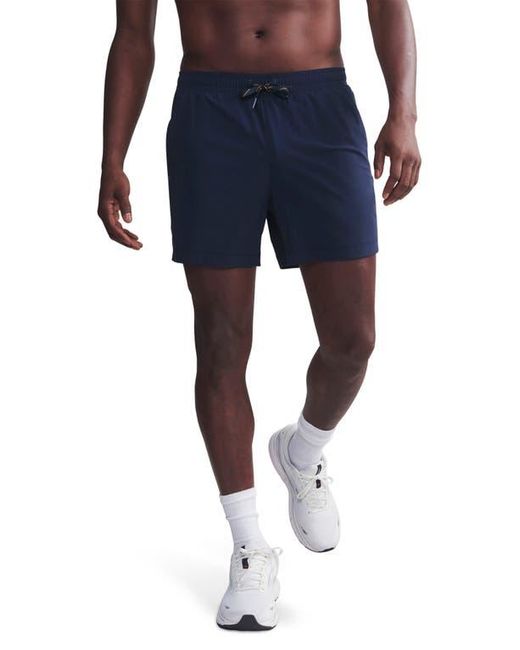 Rhone Men's Blue Pursuit 5-Inch Lined Shorts