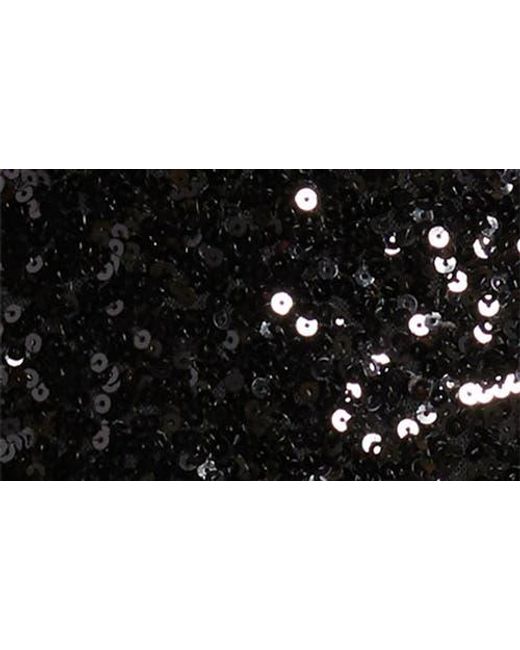 Eliza J Black Collared Long Sleeve Sequin Minidress