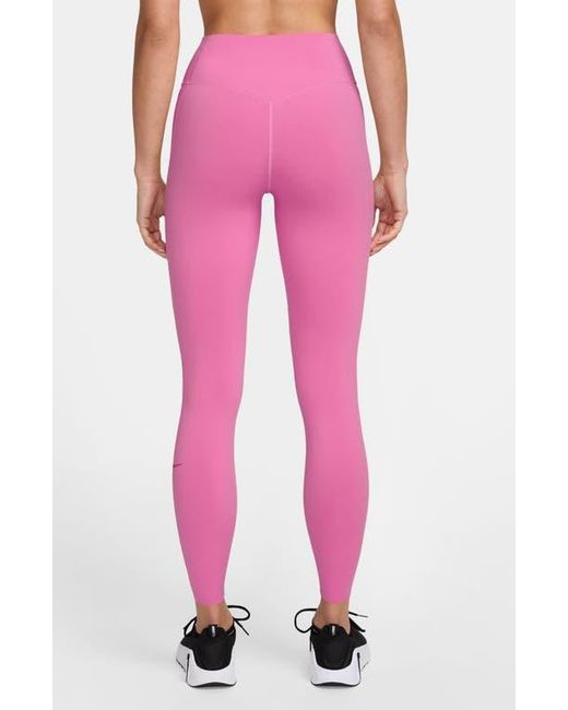 Nike Pink Universa Medium-Support High-Waisted Pocket 7/8 Leggings