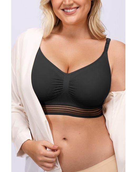Shapellx Black Wireless Full Coverage Seamless Bra