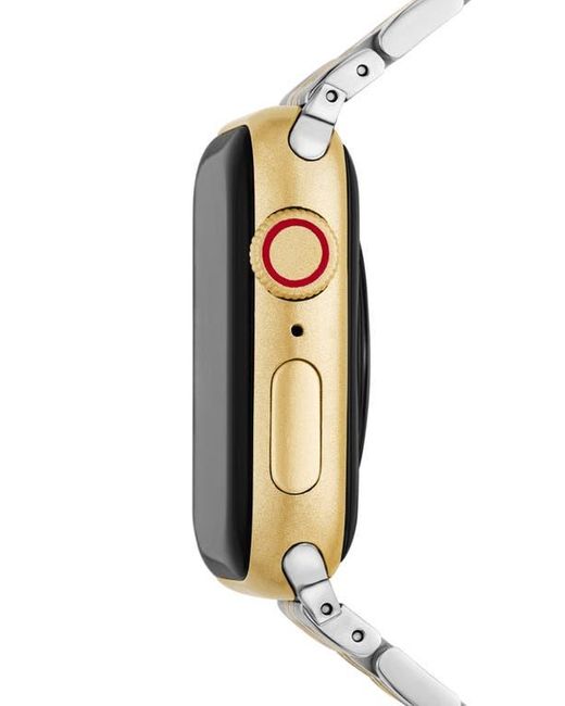 Michele Metallic Tapered Apple Watch Bracelet Watchband