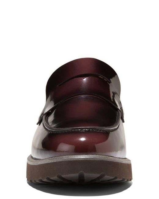 Cole Haan Brown Geneva Platform Penny Loafer