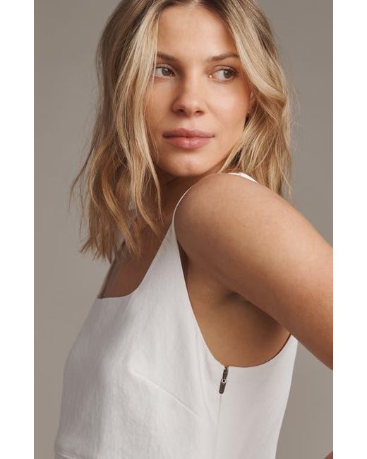 Rhone White Horizon Crop Tank
