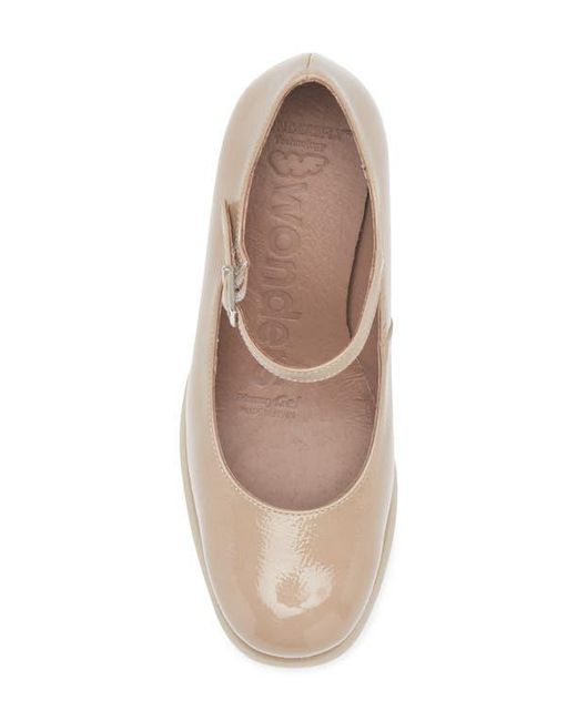 Wonders Natural Mary Jane Platform Pump