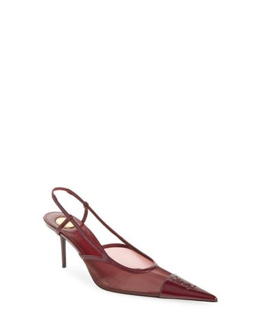 Saint Laurent Pink Renee Slingback Pump