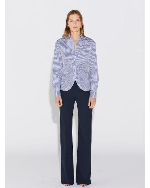 Callas Milano Blue Sierra Classic Stripe Poplin Shirt