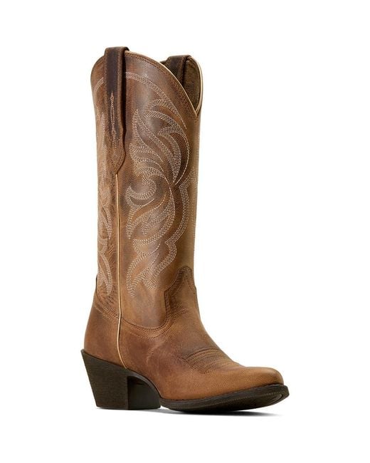 Ariat Brown Heritage J Toe Western Boot