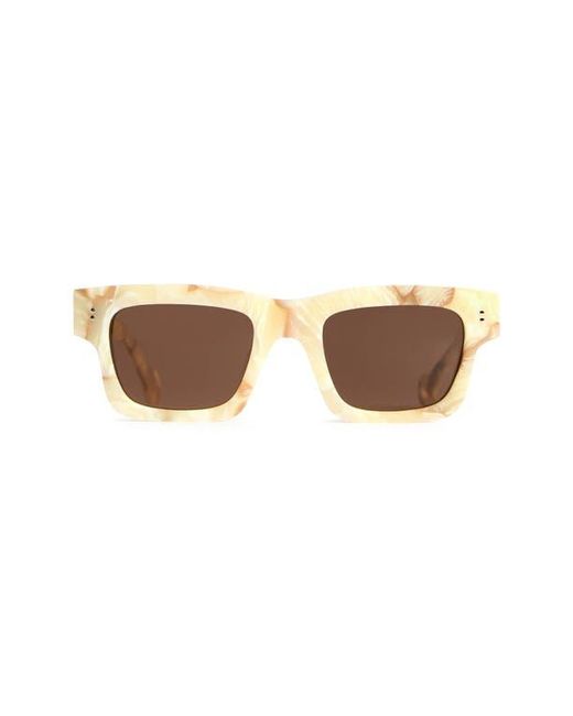 J.W. Anderson Brown Rectangular Sunglasses