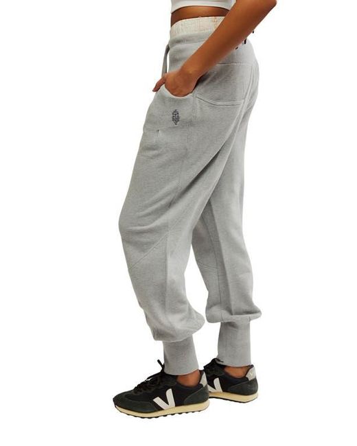 Free People Gray Day Off Tie Waist Pants