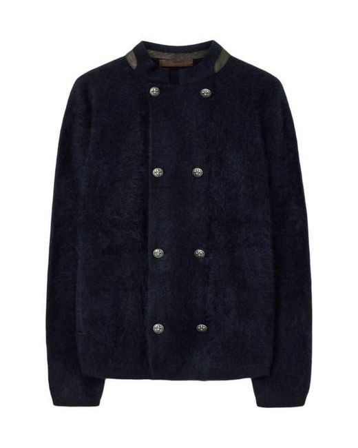 John Varvatos Blue Andrano Cashmere Jacket for men