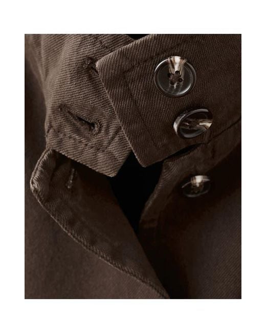 Mango Black Eugenie Cotton Twill Jacket