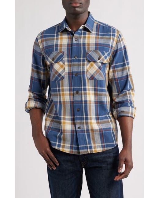Pendleton Blue Beach Shack Plaid Button-Up Shirt for men