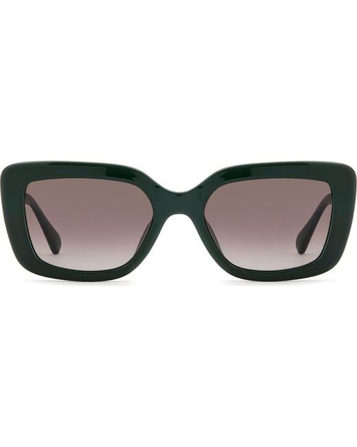 Fossil Brown 52Mm Gradient Rectangular Sunglasses