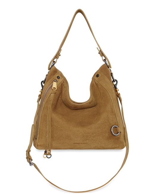 Rebecca Minkoff Mab Leather Hobo Bag in Metallic Lyst
