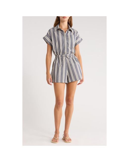 Faithfull The Brand Black Cyrene Tie Waist Romper