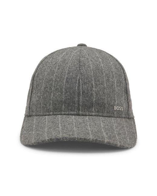 Boss Gray Zed Pinstripe Performance Baseball Cap for men