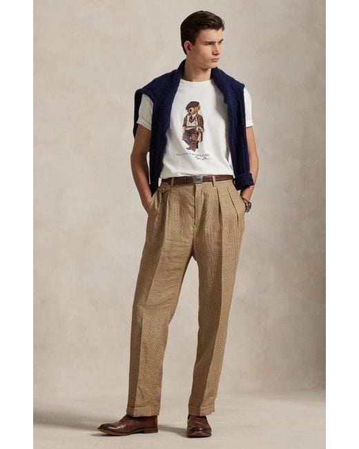 Polo Ralph Lauren White Polo Bear Classic Fit Graphic T-Shirt for men