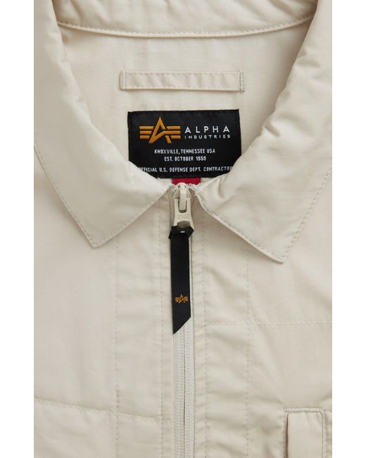 Alpha Industries Multicolor Short Sleeve Zip-up Utility Shirt Jacket for men