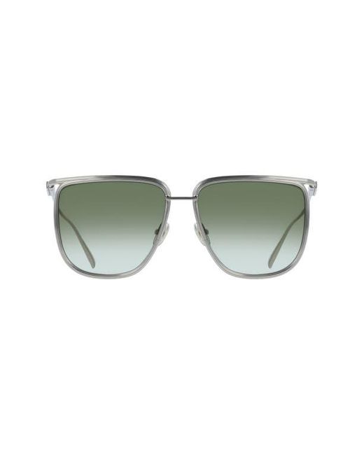 Ferragamo Green 58Mm Gradient Modified Rectangular Sunglasses