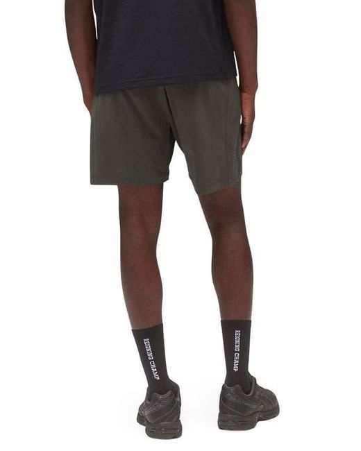Reigning Champ Black 7-Inch Performance Nylon Training Shorts for men