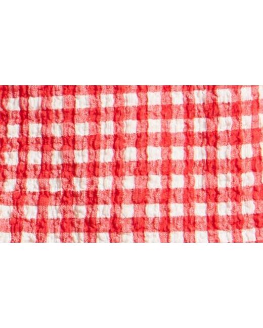 BP. Red Flutter Sleeve Top