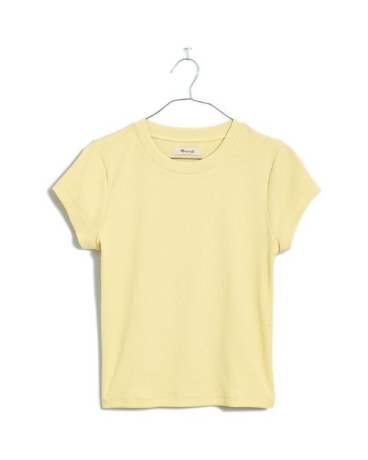 Madewell Yellow Supima Cotton Rib T-shirt