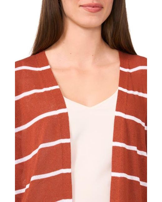 Halogen® Red Stripe Longline Cardigan