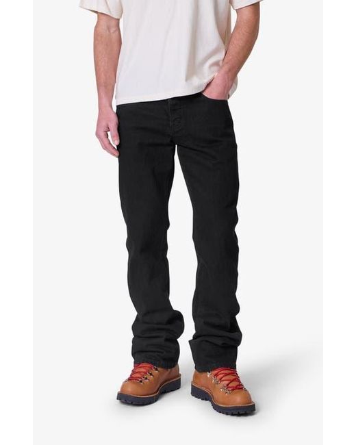 MNML Black Raw Bootcut Jeans for men