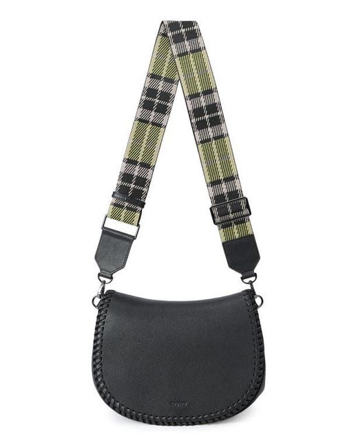 orYANY Black Bentley Leather Saddle Bag