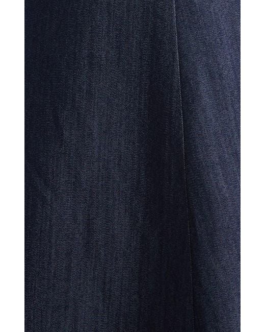 Cinq À Sept Blue Cezanne Denim Midi Dress