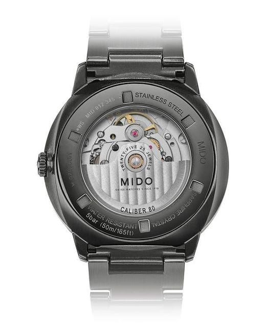 MIDO Black Commander Big Date Automatic Bracelet Watch, 42Mm