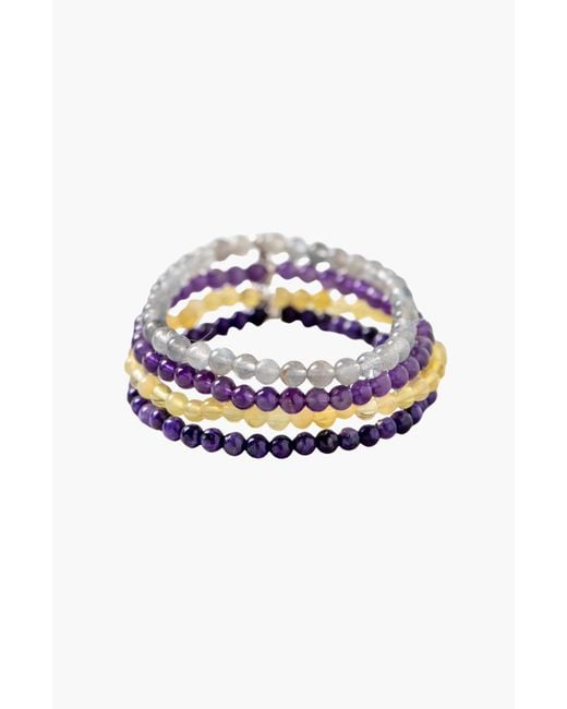 Tiny Rituals Blue Sagittarius Bracelet Set