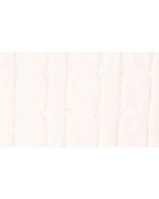 Halogen® Blue Turtleneck Cable Stitch Cotton Sweater Tank