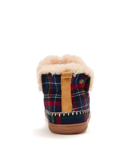 Dearfoams Blue Brixen Bootie Slipper for men
