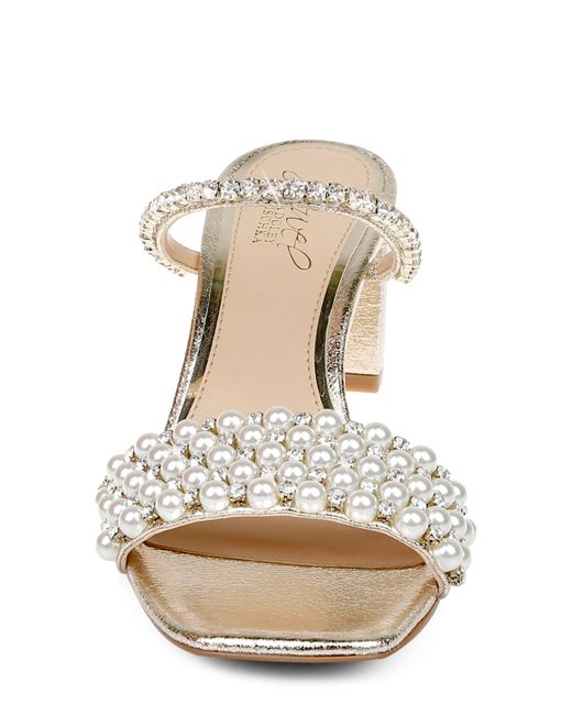 Badgley mischka store embellished slides