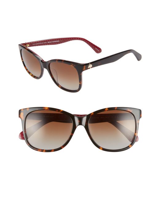 Kate Spade Brown Danalyn 54mm Polarized Sunglasses - Dark Havana Polarized