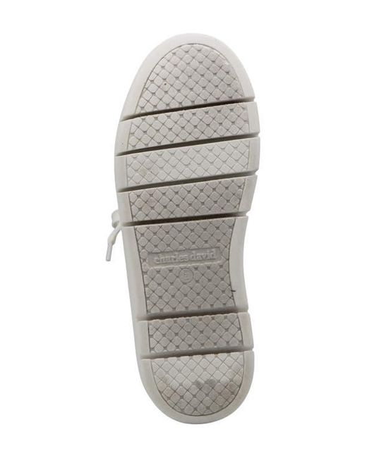 Charles David White Sean Rhinestone Sneaker