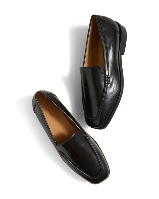 Madewell Black Ludlow Square Toe Loafer