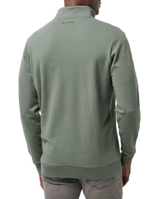Travis Mathew Green Cloud 2.0 Quarter Zip Pullover for men