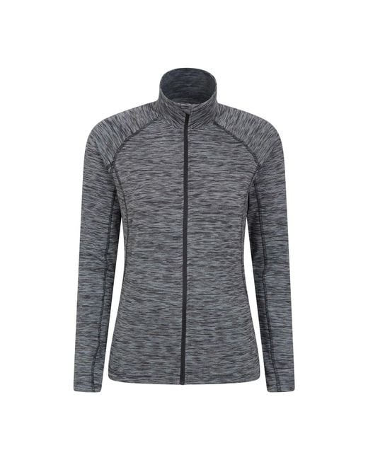 Mountain Warehouse Gray Bend & Stretch Full Zip Midlayer