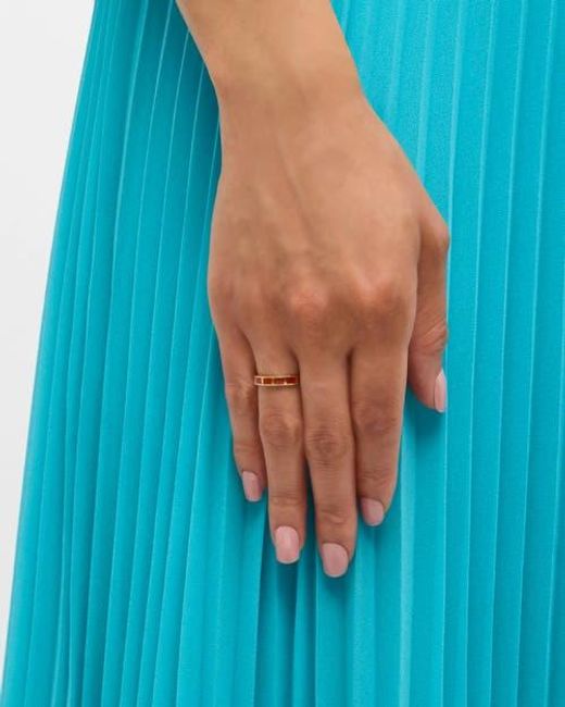 Jan Leslie Orange Dash Ring Set