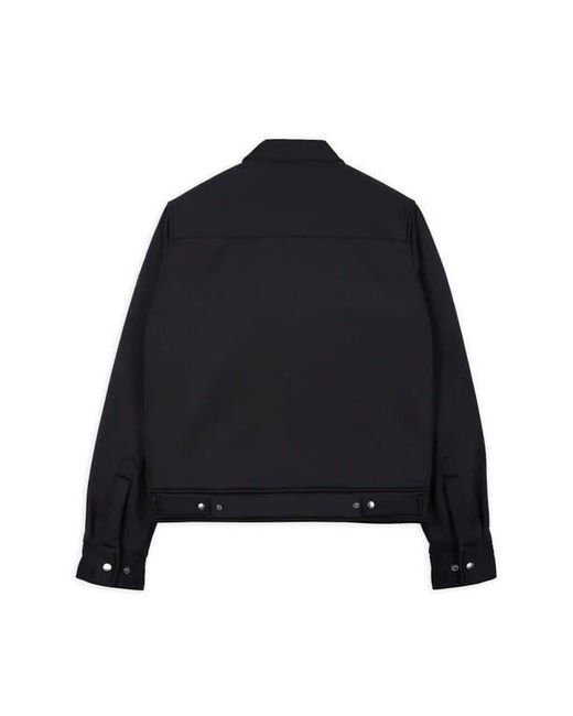 Members Only Black Soft Shell Shirt Jacket for men